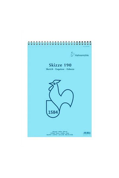 Hahnemühle Sketch Pad Spiral 190g A3 50 Sheets