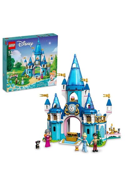 LEGO ®| أميرة ديزني™ قلعة سندريلا والأمير الوسيم 43206 - مجموعة البناء (365 قطعة)