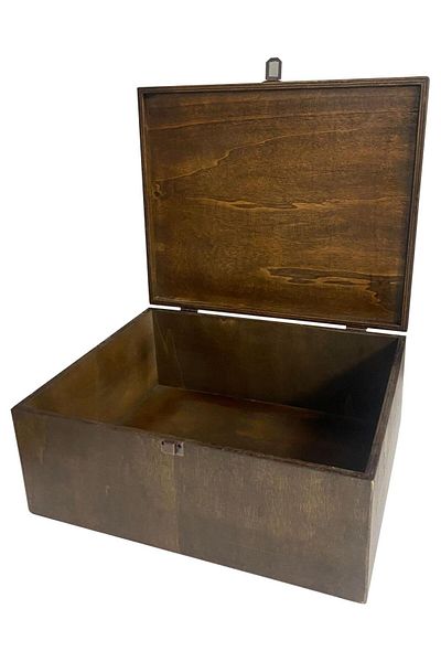 Toprak Doğal Wooden Box (40x33x17) Gift Wooden Box