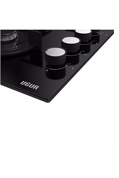 Uğur UAO 6040W0 SCY CSR1 58 cm Siyah Cam Ankastre Ocak