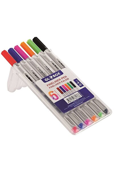 Globox Fineliner Pen Box of 6 3176