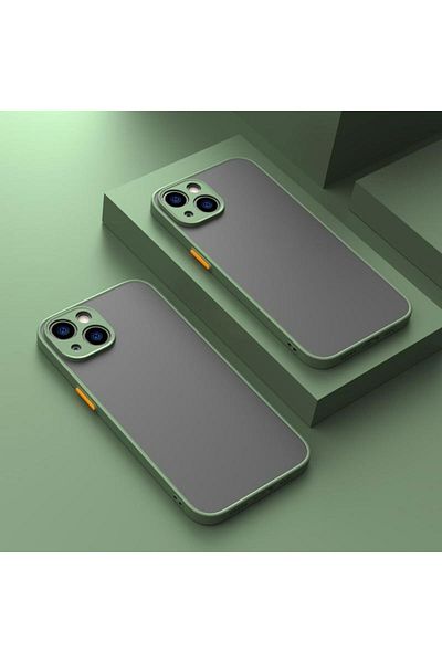 mooodcase حافظة هاتف فاخرة شفافة ومتجمدة متوافقة مع هاتف Iphone 13 مع حماية للكاميرا Mchzr