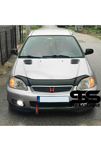 Furens Honda Civic İes Uyumlu Piano Black Kaput Üstü Havalandırma Izgarası