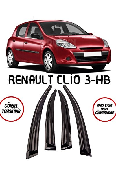 BALP Renault Clio 3 Hb Cam Rüzgarlığı 4lü