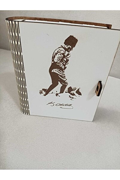 Şirin Lazer KİTAP ŞEKLİNDE KUMBARA HEDİYELİK MUSTAFA KEMAL ATATÜRK (KOCATEPE)