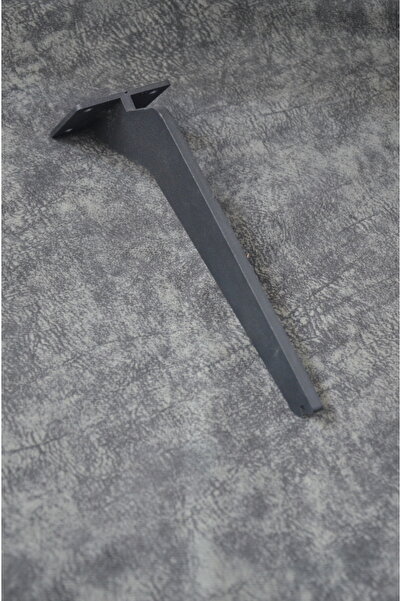 4 Pieces Metal Cut Model 16 Cm Black Color Furniture Leg