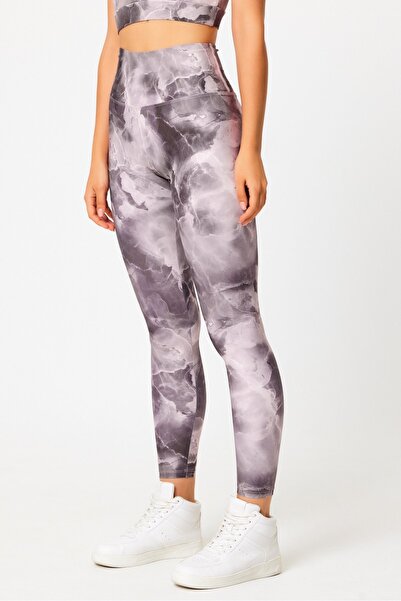 GRAB Marble Tie-Dye Pattern Sports Leggings