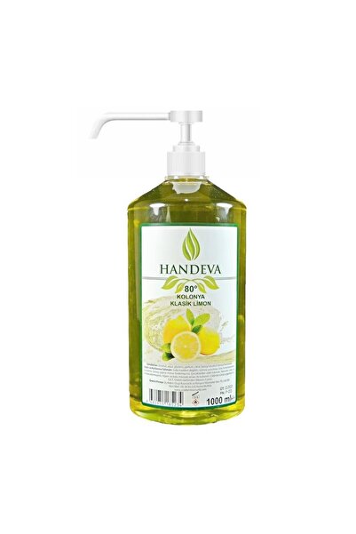 Handeva Limon Kolonyası 1000ml. 80 Derece Sprey Pompalı