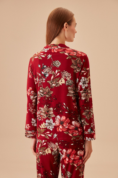 SUWEN Black Rose Masculine Pajama Set