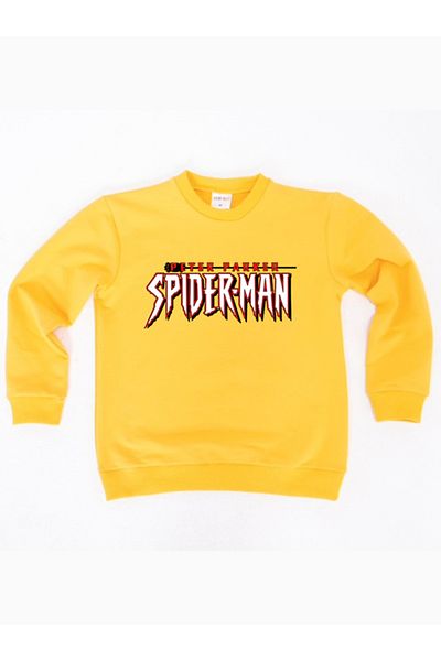 SPIDERMAN Hanorac pentru copii din țesătură de bumbac spiderman imprimat