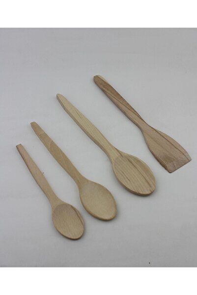 ALBETTO 4-Piece Wooden Serving Set Spoon Spatula