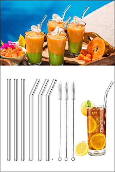 Kelebekev 6 قطع شفاطات زجاجية + 3 فرش تنظيف 21 سم