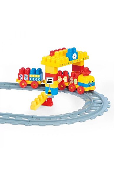 DOLU OYUNCAK 5081 Dolu Tren Yol Blok Seti 58 Parça