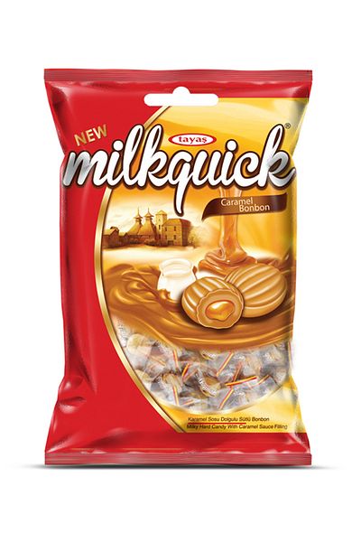 TAYAŞ Milkquick Caramel Sauce Filled Milky Hard Candy 300 g