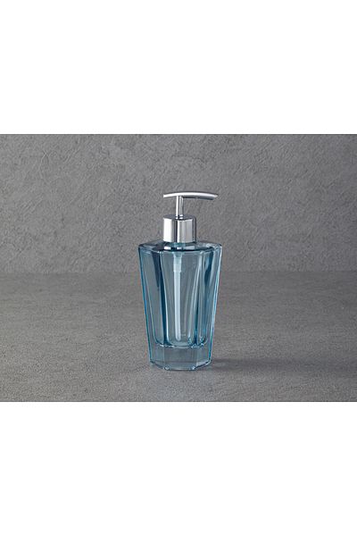English Home Διανομέας υγρού σαπουνιού μπάνιου Blue Diamond Glass - 9x9x16,5cm
