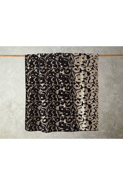 English Home Autumn Garden Βαμβακερή Κουβέρτα Διπλή 200x220 Εκ. Μαύρη