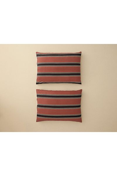 English Home Abstract Art Digital Printed Soft Cotton 2-Piece Pillow Case 50x70 Cm Beige