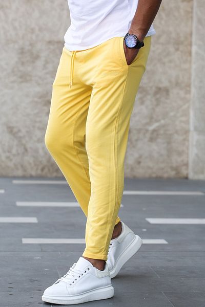 Madmext Einfacher gelber Basic-Trainingsanzug 2925