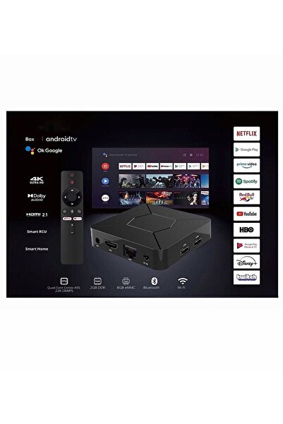 FS1PRO TEKNOLOJI 4K Ultra Hd Android Tv Box / ATV ROM & Sesli komut - İnternet Tv & Akıllı Tv / Prime 5G Box