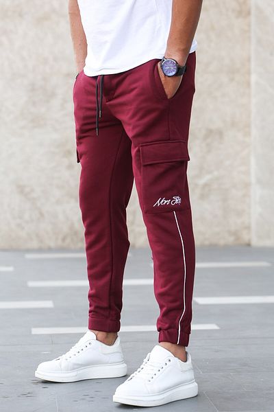 Madmext Claret Red Herren-Trainingsanzug mit Taschen 4828