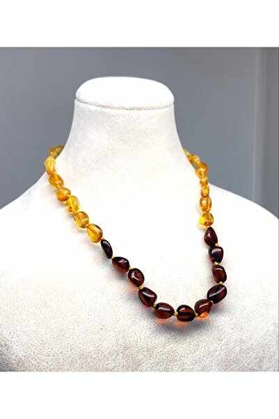 Kehribarkolik Damla Kehribar Bebek Kolyesi Renk Süzmesi