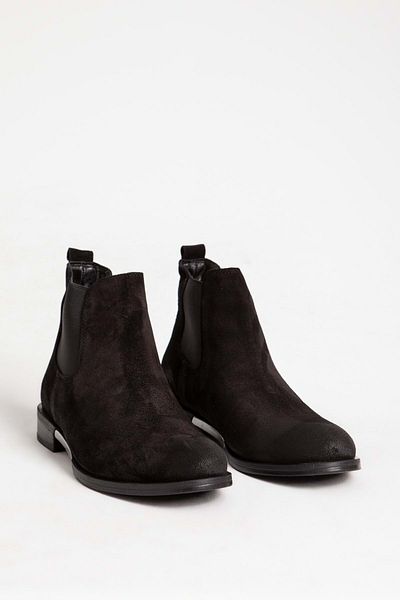 MARCOMEN 12275 Δερμάτινες Ανδρικές Κλασικές Μπότες Casual Μαύρο Nubuck