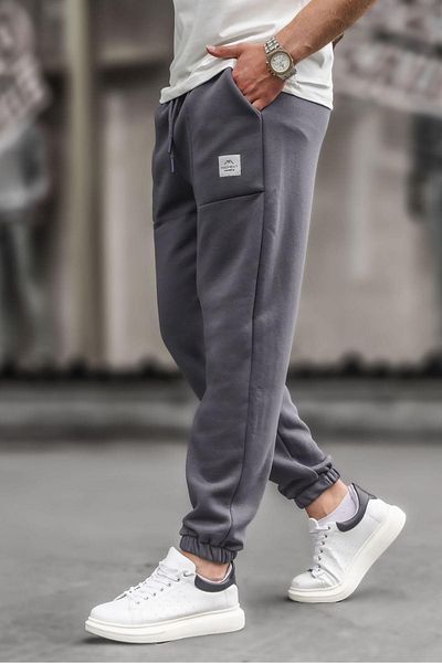 Madmext Geräucherte Herren-Basic-Jogginghose mit Taschendetail 6522