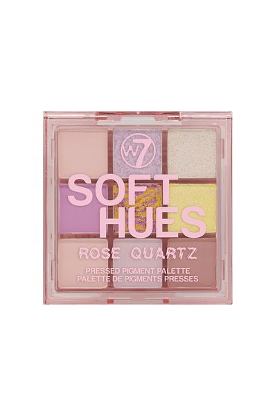 w7 Soft Hues - 9-Piece Rose Quartz Eyeshadow Palette