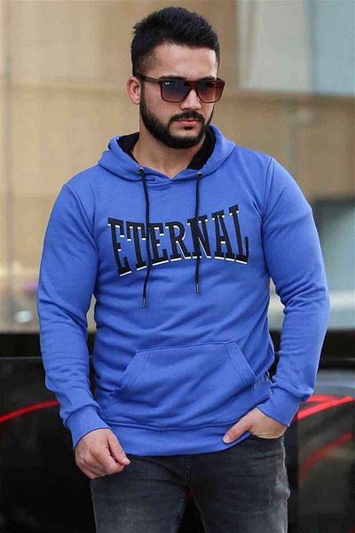 Madmext Φούτερ με στάμπα Saks Hooded 4175