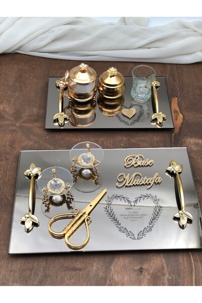 Denseden Design special, tavă pentru promisiune de logodnă, suporturi de lux ...