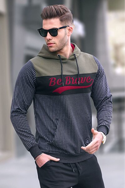 Madmext Φούτερ με κουκούλα Smoke 2815