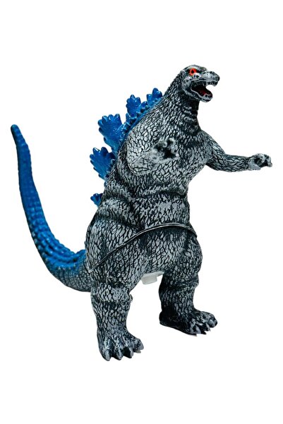 tmtoysandmore Godzilla Hayvan Gerçekci Sesli Soft Yumuşak Oyuncak mavi 16x21 cm