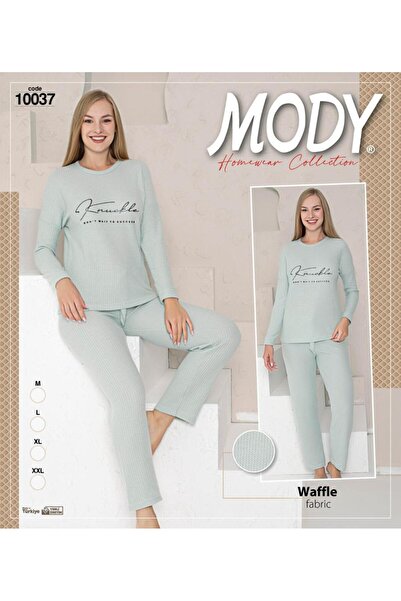 MODY Kadın Kışlık Waffle Kumaş Pijama Takımı