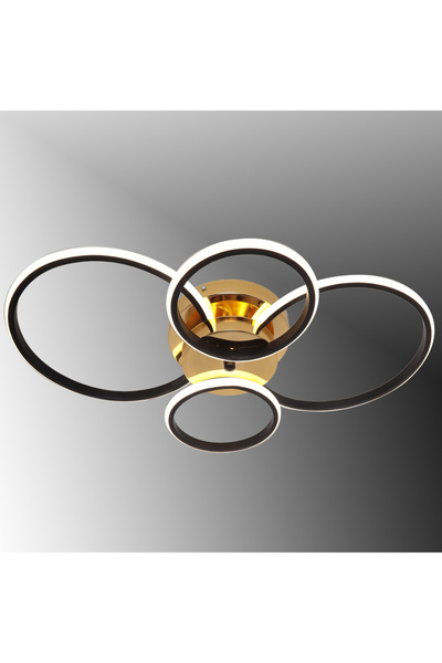TT AYDINLATMA TT035-4-SYSR TT Aydınlatma Drone Modeli Mat Siyah - Sarı 4 lü (...