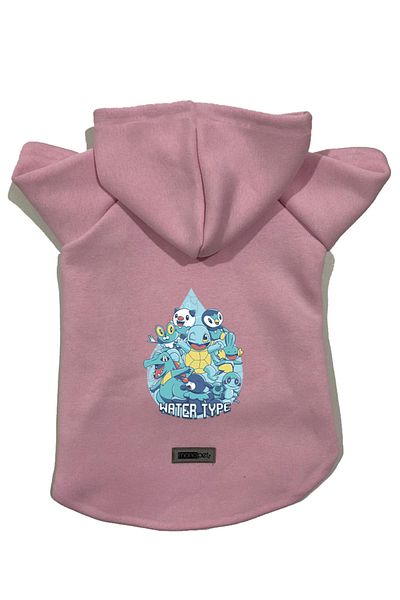 Monopetz Hooded Fleece Sweatshirt Dog and Cat Outfit & Dress - Pink Scuerou