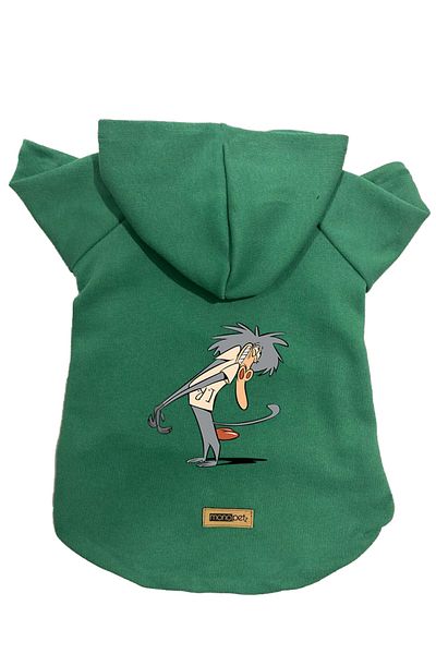 Monopetz Hooded Fleece Sweatshirt Dog and Cat Outfit & Dress - Green IR005