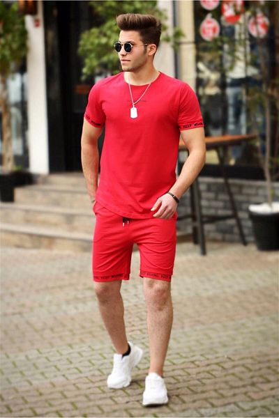 Maroon shorts outfit men store