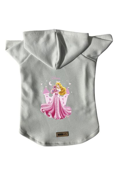 Monopetz Hooded Fleece Sweatshirt Dog and Cat Outfit & Dress - White Princess