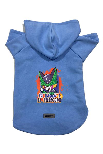 Monopetz Hooded Fleece Sweatshirt Dog and Cat Outfit & Dress - Blue DBZ 05