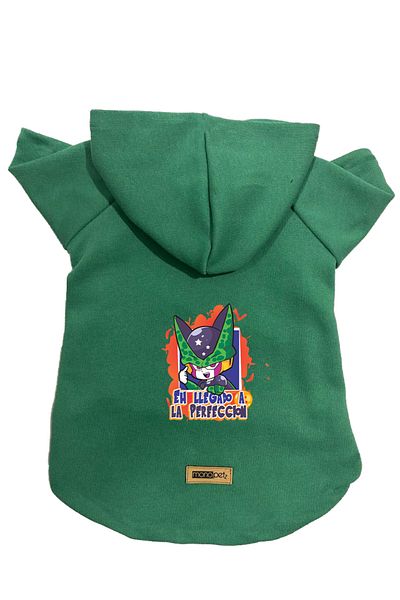 Monopetz Hooded Fleece Sweatshirt Dog and Cat Outfit & Dress - Green DBZ 05