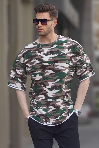 Madmext Beiges Herren-T-Shirt 4983