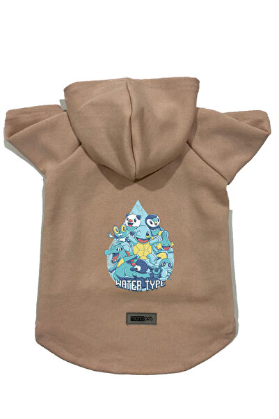 Monopetz Hooded Fleece Sweatshirt Dog and Cat Outfit & Gown - Beige Scuerou -...