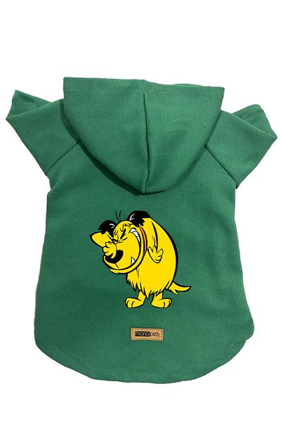 Monopetz Hooded Fleece Sweatshirt Dog and Cat Outfit & Dress - Green Rabugento
