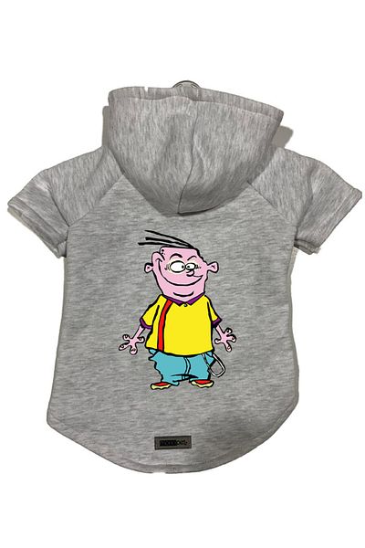 Monopetz Hooded Fleece Sweatshirt Dog and Cat Outfit & Dress - Gray Ed