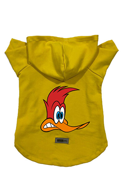 Monopetz سويت شيرت من الصوف بغطاء للرأس ملابس للكلاب والقطط - أصفر بيكا باو -...