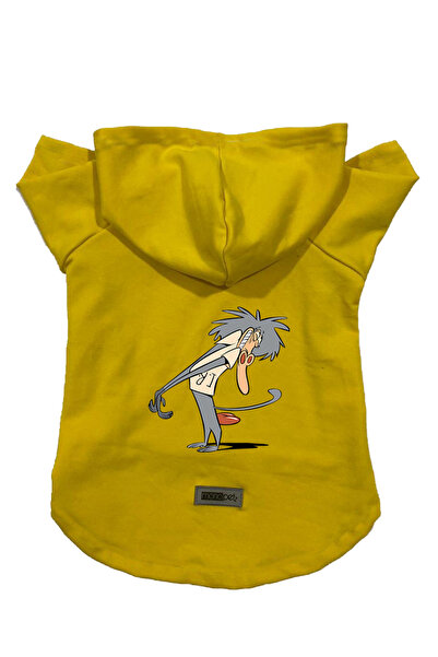 Monopetz Hooded Fleece Sweatshirt Dog and Cat Outfit & Dress - Yellow IR005 -...