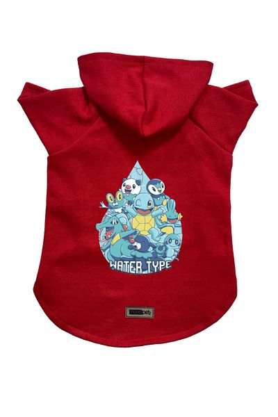 Monopetz Hooded Fleece Sweatshirt Dog and Cat Outfit & Dress - Red Scuerou