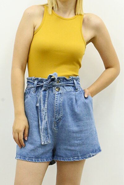 Madmext Mad Girls Mustard Crop Top MG361