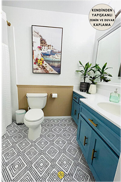 Trendpoint 1 Adet LVT Zemin ve Duvar Kaplama Kendinden Yapışkanlı 30cm×30cm Mutfak Banyo Antre Karo