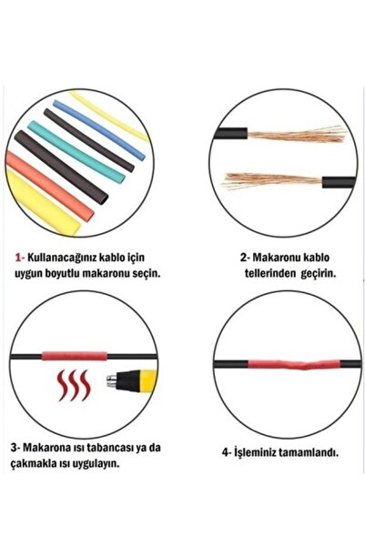 Epilons CLZ192 560 Parça Set Isıyla Daralan Makaron Kablo Koruyucu Kılıf